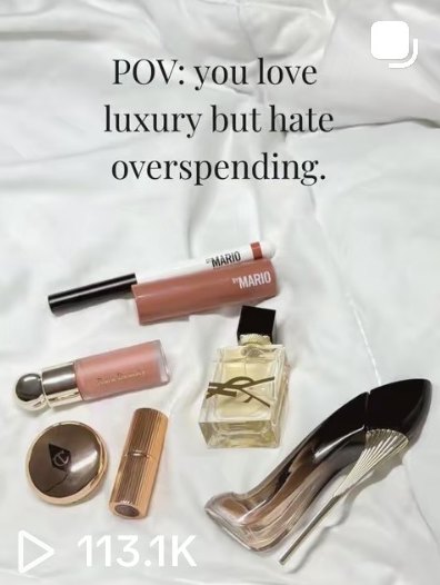 POV: you love luxury but hate overspending