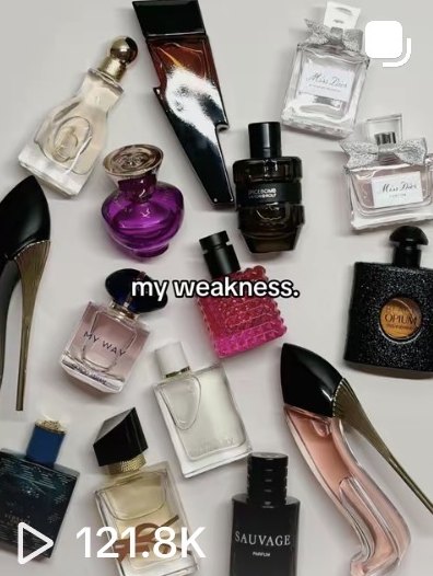 My weakness: mini perfume collection flat lay